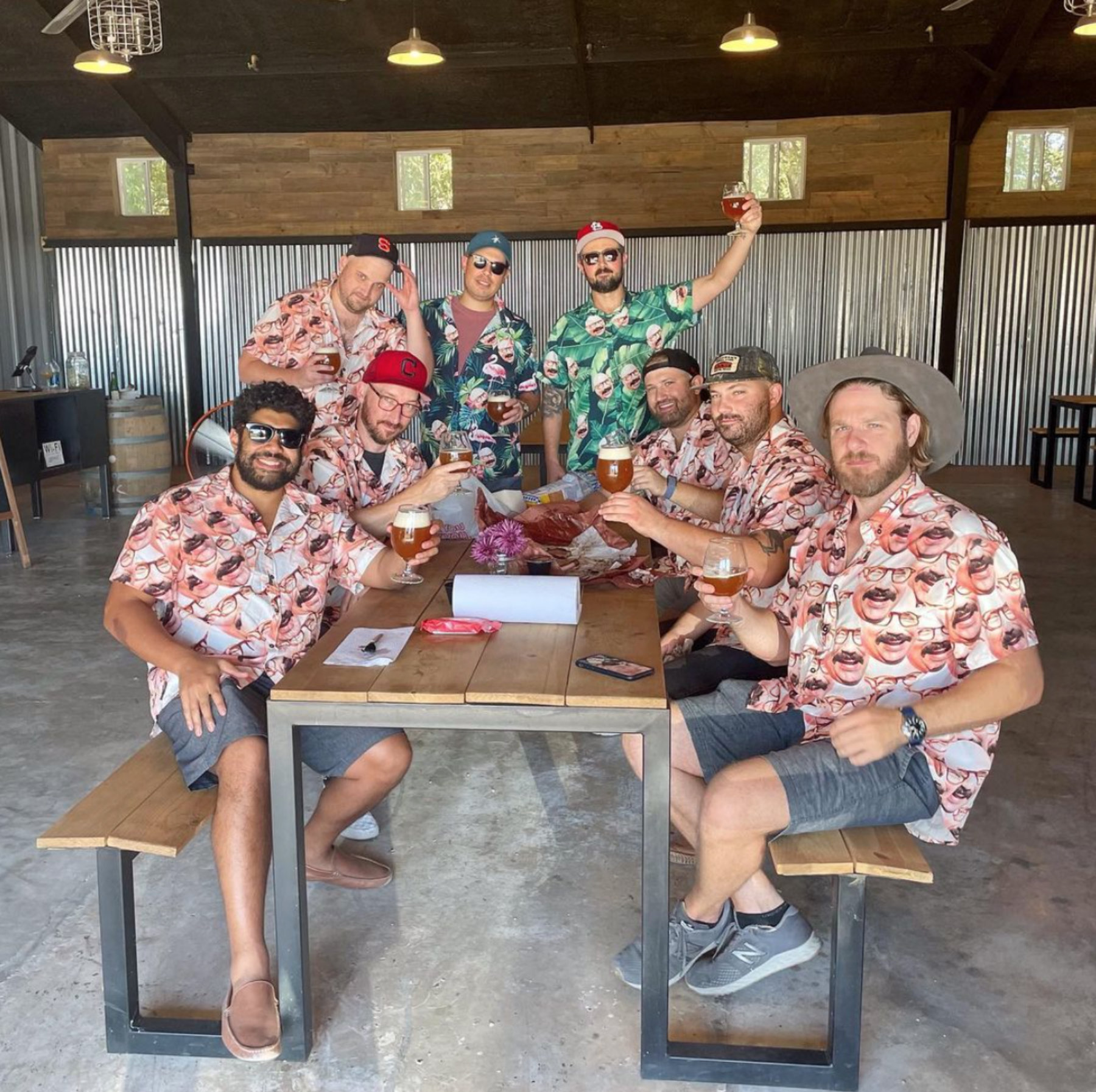 Bachelor Party stop at Hawkins Farmhouse Ales in Lockhart, Texas