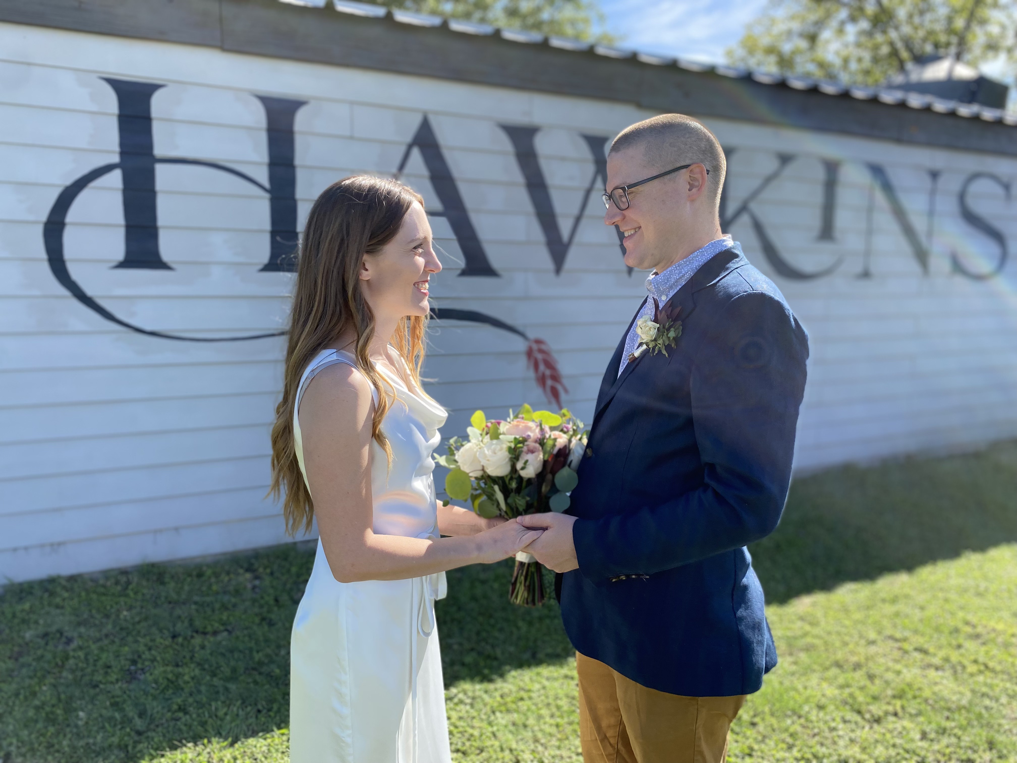 Private Wedding Event at Hawkins Farmhouse Ales in Lockhart, Texas
